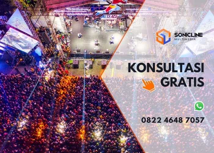 Sewa sound Bekasi full paket dengan lighting & operator ahli. Sonicline siap membantu, konsultasi gratis via WhatsApp.