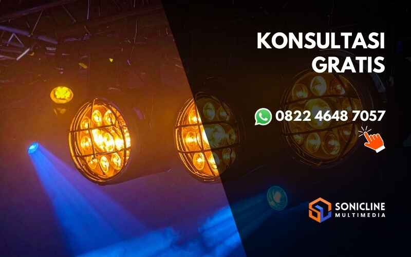 Sewa lampu sorot Bekasi untuk wedding, konser, dan event outdoor. Pencahayaan profesional untuk acara indoor & outdoor.