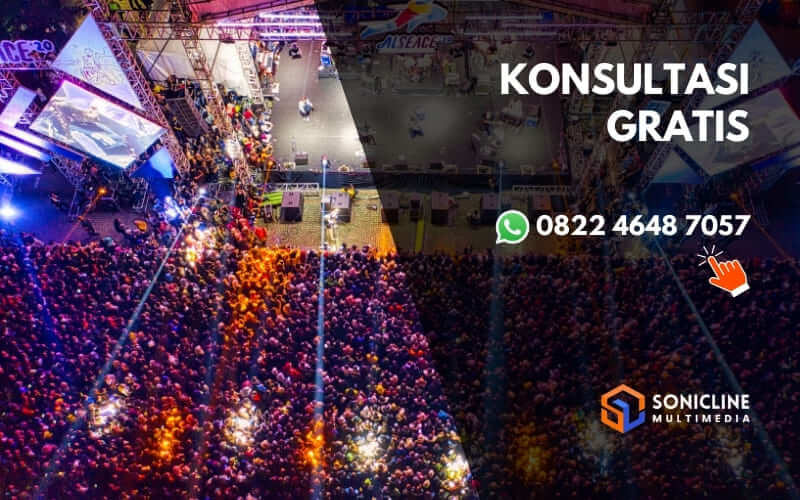 Sewa lighting di Bekasi untuk event outdoor dengan sistem pencahayaan profesional dan teknisi berpengalaman. Konsultasi gratis!