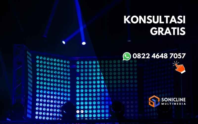 Sewa videotron di Bekasi terpercaya untuk konser, wedding, seminar, dan event perusahaan. Konsultasi gratis di Sonicline.